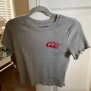 Forever 21 cherry coke cropped tee